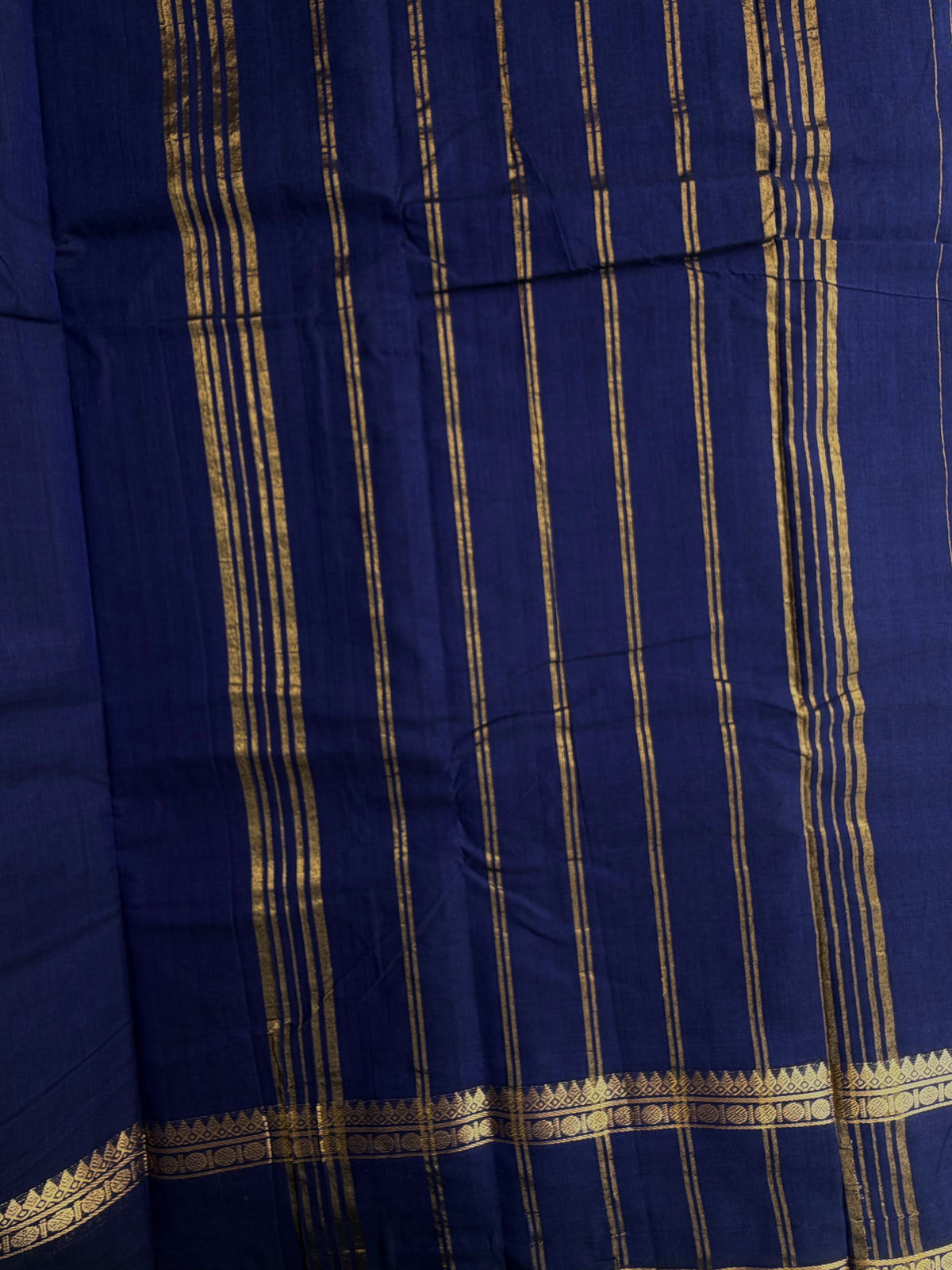 Kanchi cotton saree with Vairaoosi weaves blue