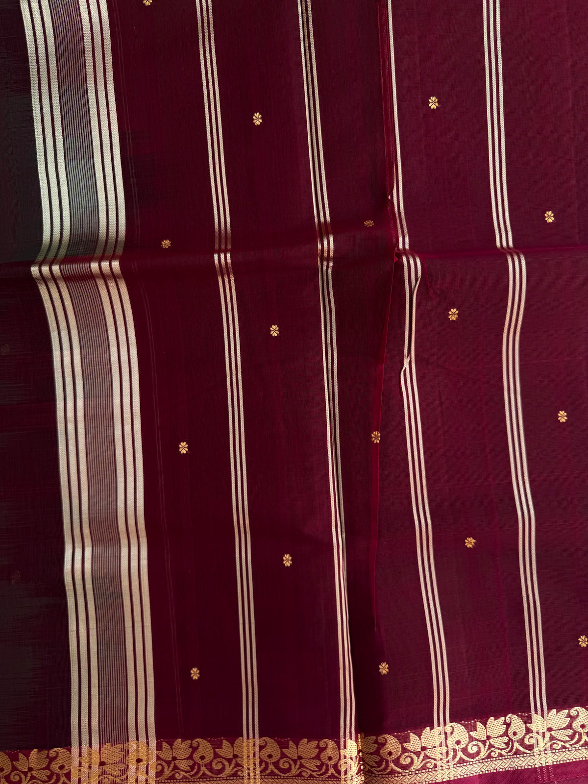 Vegan silk handloom saree
