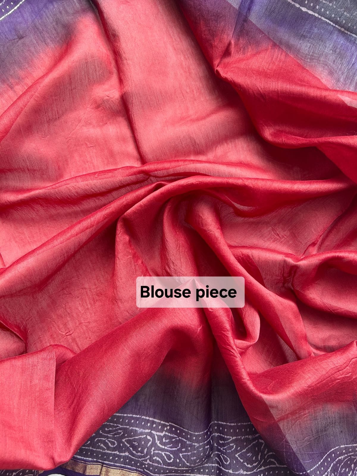 Chanderi silk cotton saree in block prints