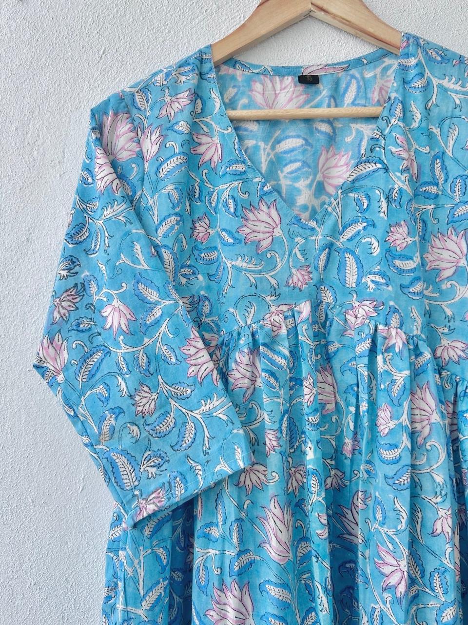 Block printed Cotton dress