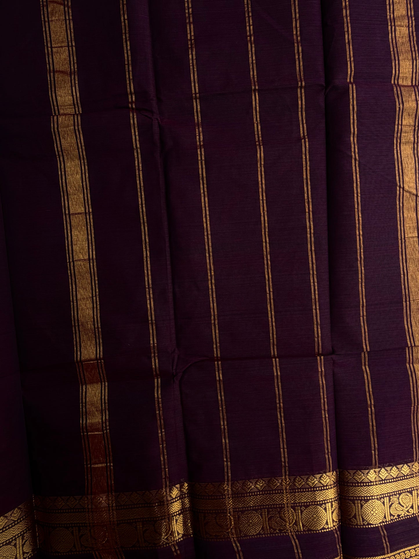 Kanchi cotton saree - brown