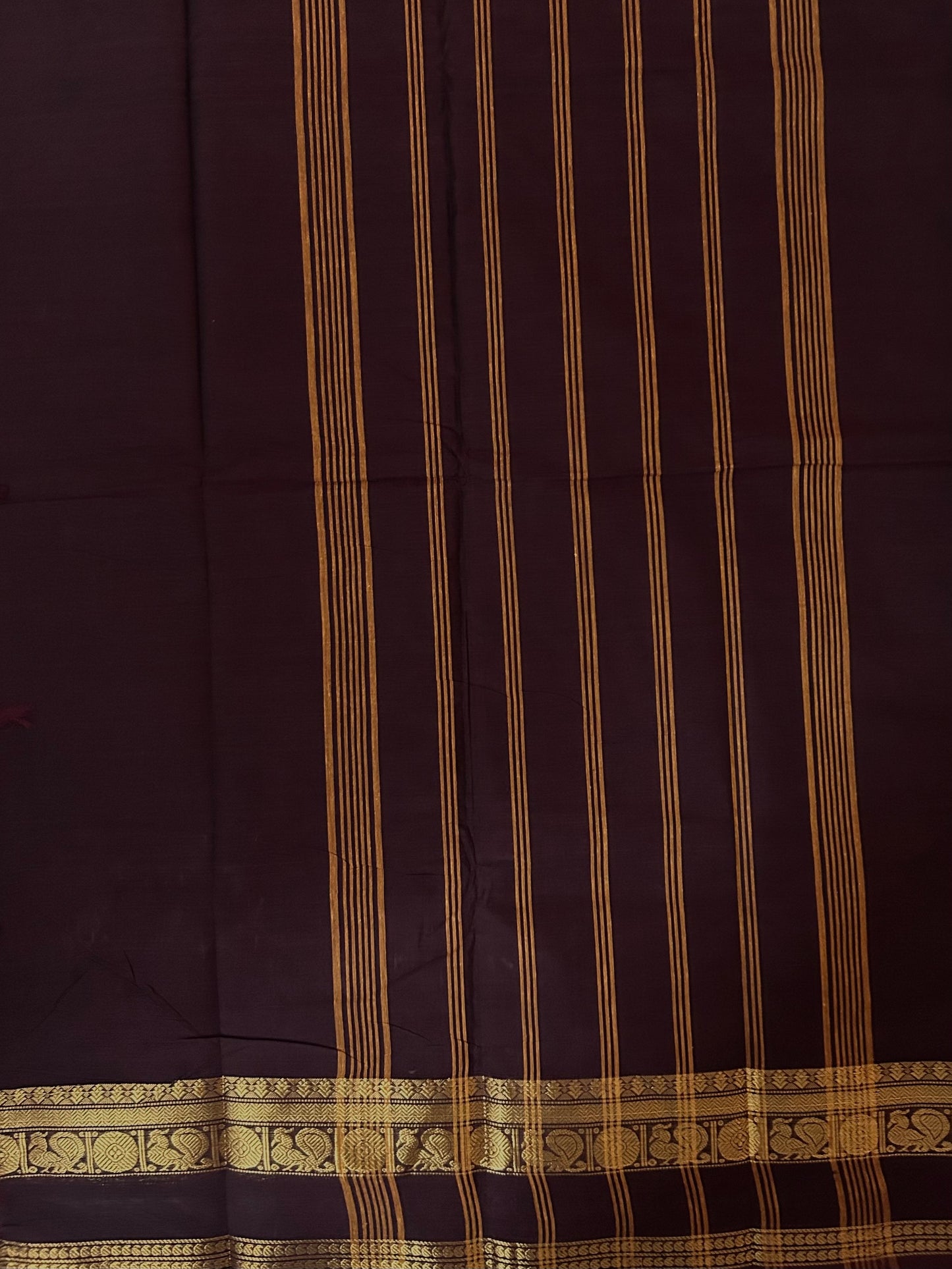 Kanchi cotton saree - brown