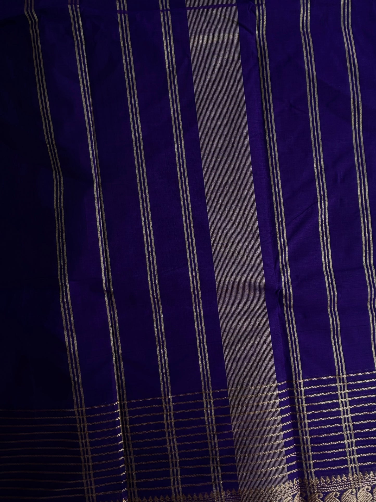Kanchi cotton saree with Vairaoosi Stripes
