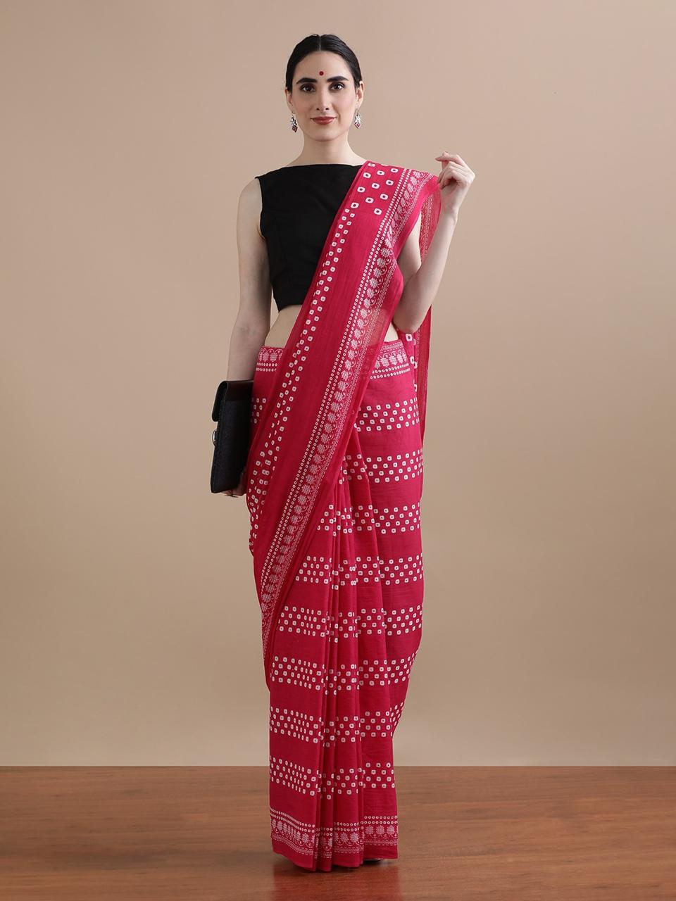 Mul mul cotton saree