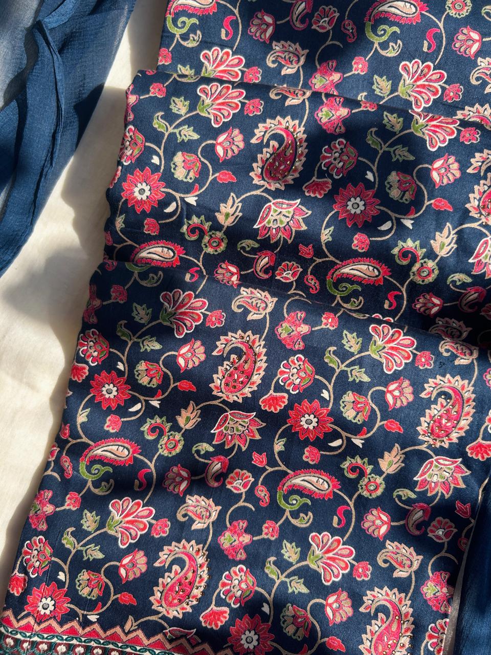 Unstitched Cotton silk set