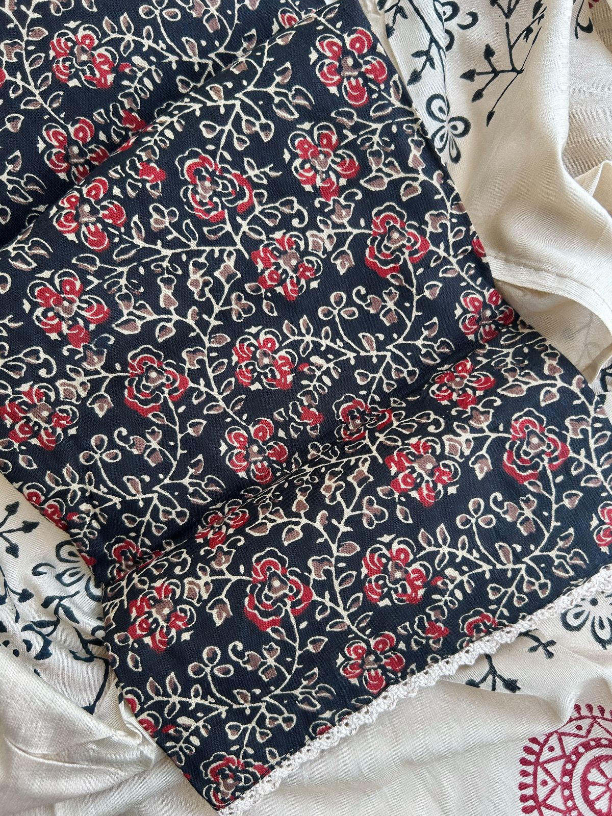 Unstitched Jaipuri Cotton suit set