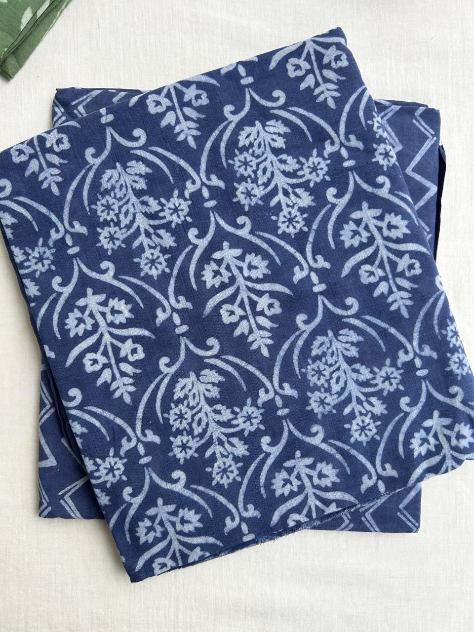 Hand block Cotton unstitched combo sets