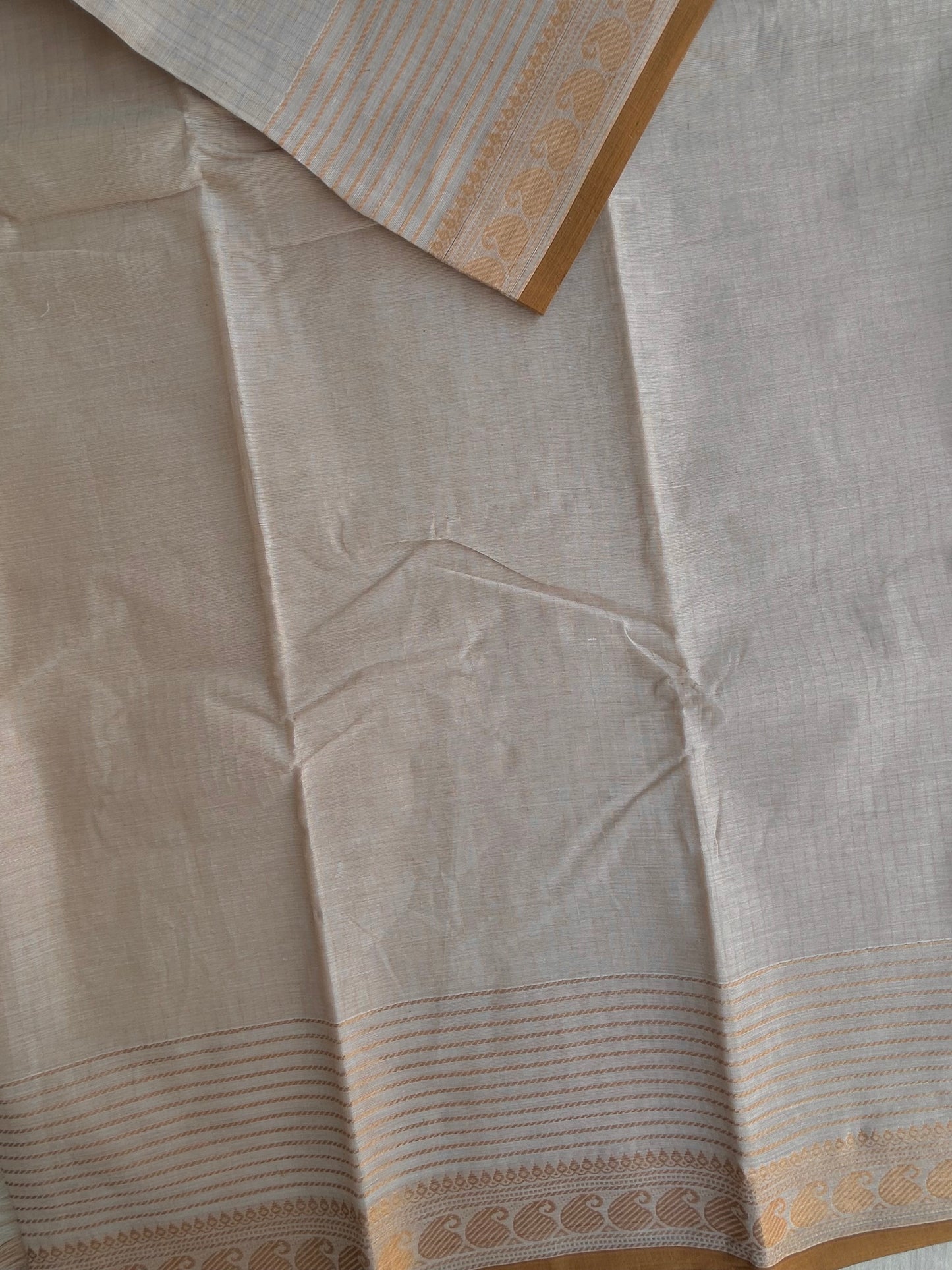 Kanchi Cotton saree with Vairaoosi stripes