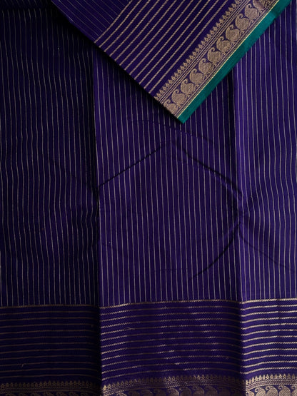 Kanchi cotton saree with Vairaoosi Stripes
