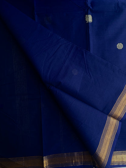 Premium Kanchi cotton with annam zari weaves and zari pallu