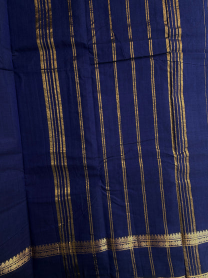 Kanchi cotton saree with Vairaoosi weaves blue