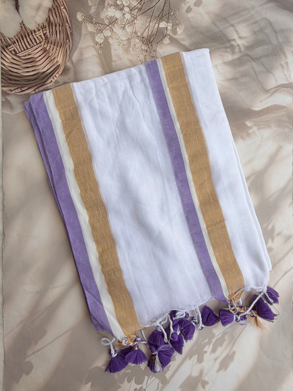 Mul Mul cotton saree
