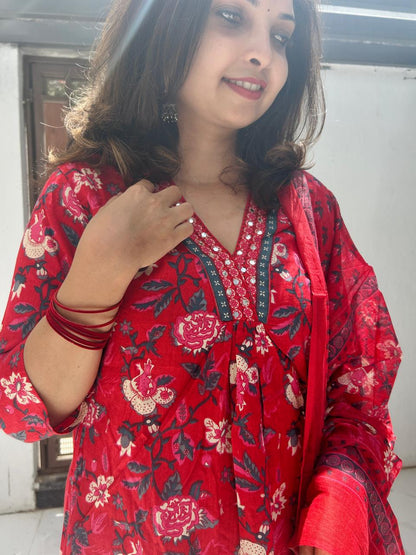 Jaipuri Cotton kurta set