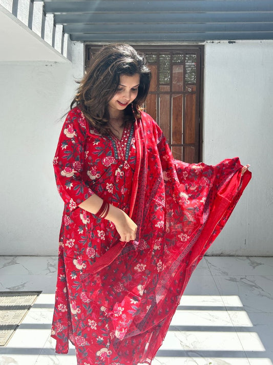 Jaipuri Cotton kurta set