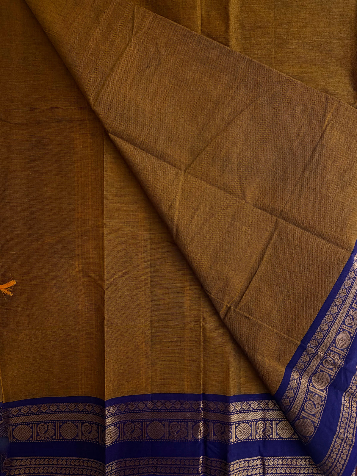 Kanchi cotton saree with zari weaves