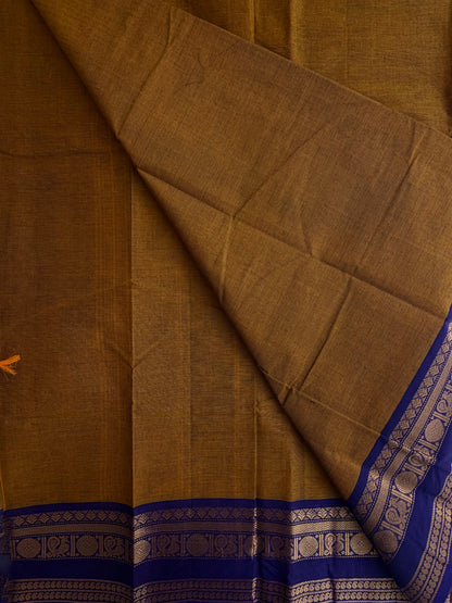 Kanchi cotton saree with zari weaves