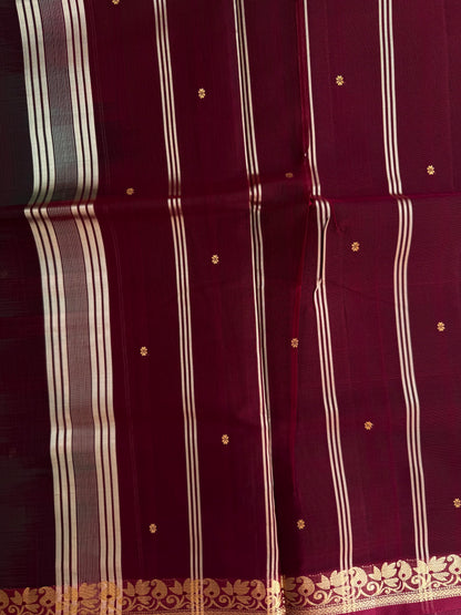 Vegan silk handloom saree