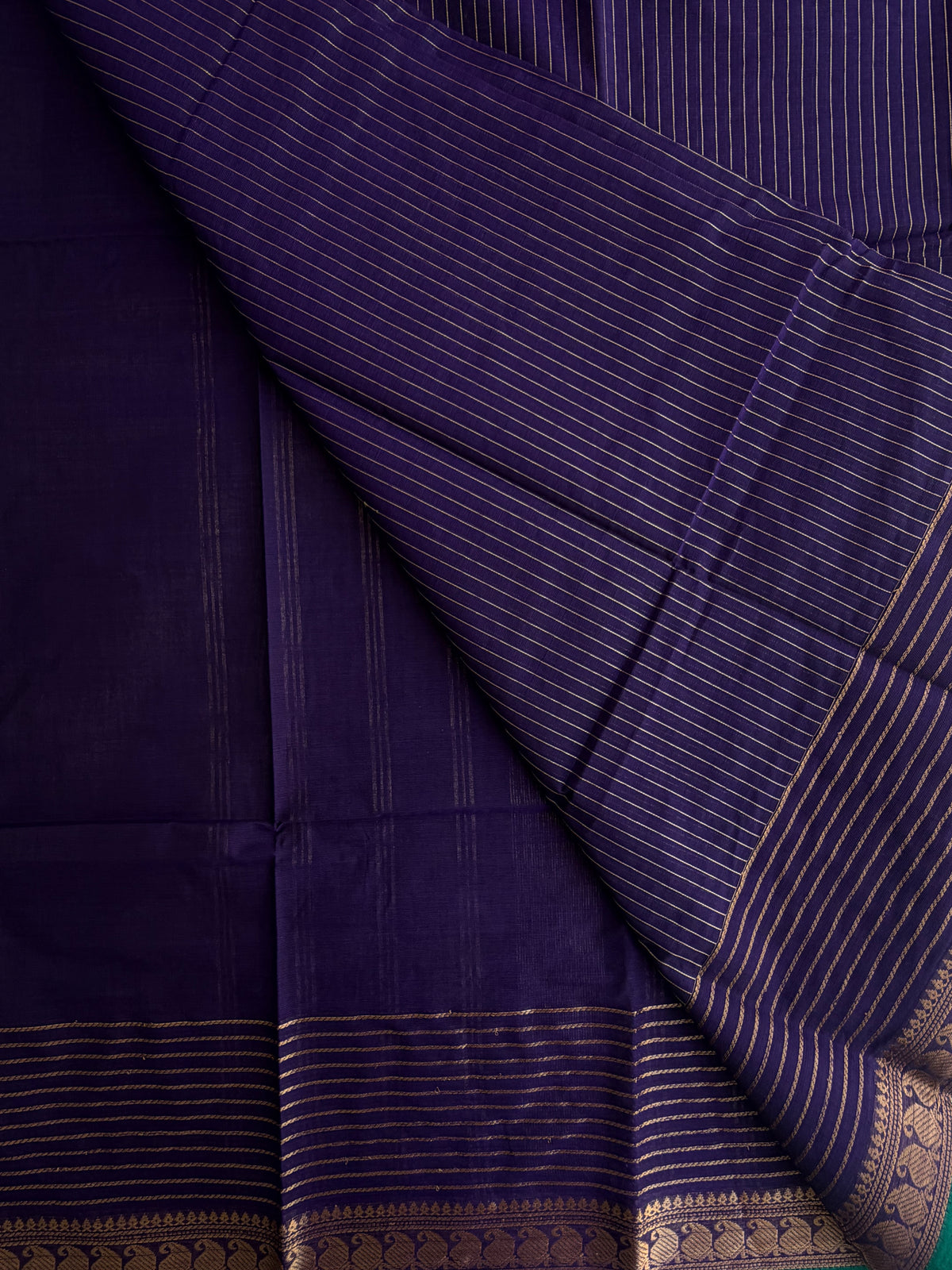 Kanchi cotton saree with Vairaoosi weaves
