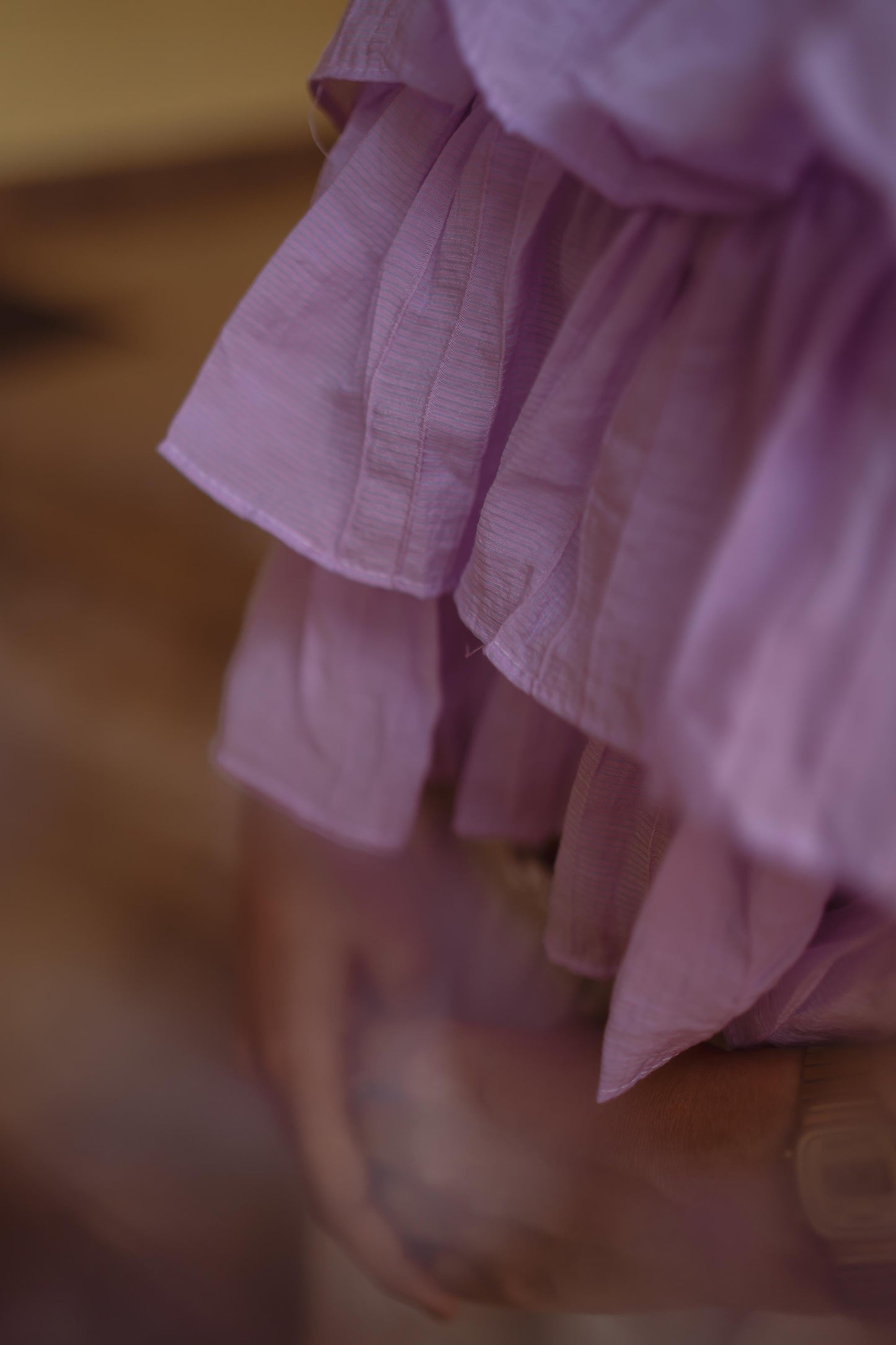 Sleeveless Ruffle top lavender