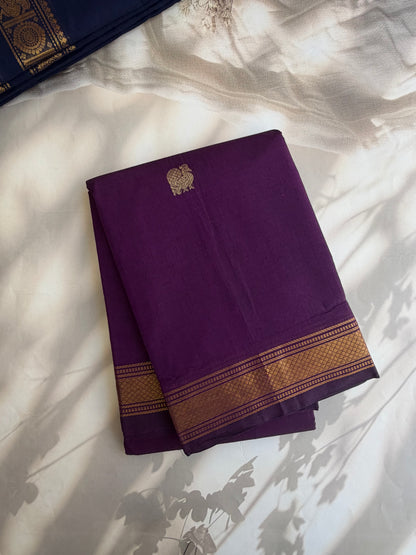 Kanchi cotton saree with annam zari weaves & zari pallu