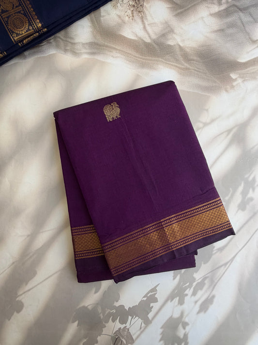Kanchi cotton saree with annam zari weaves & zari pallu