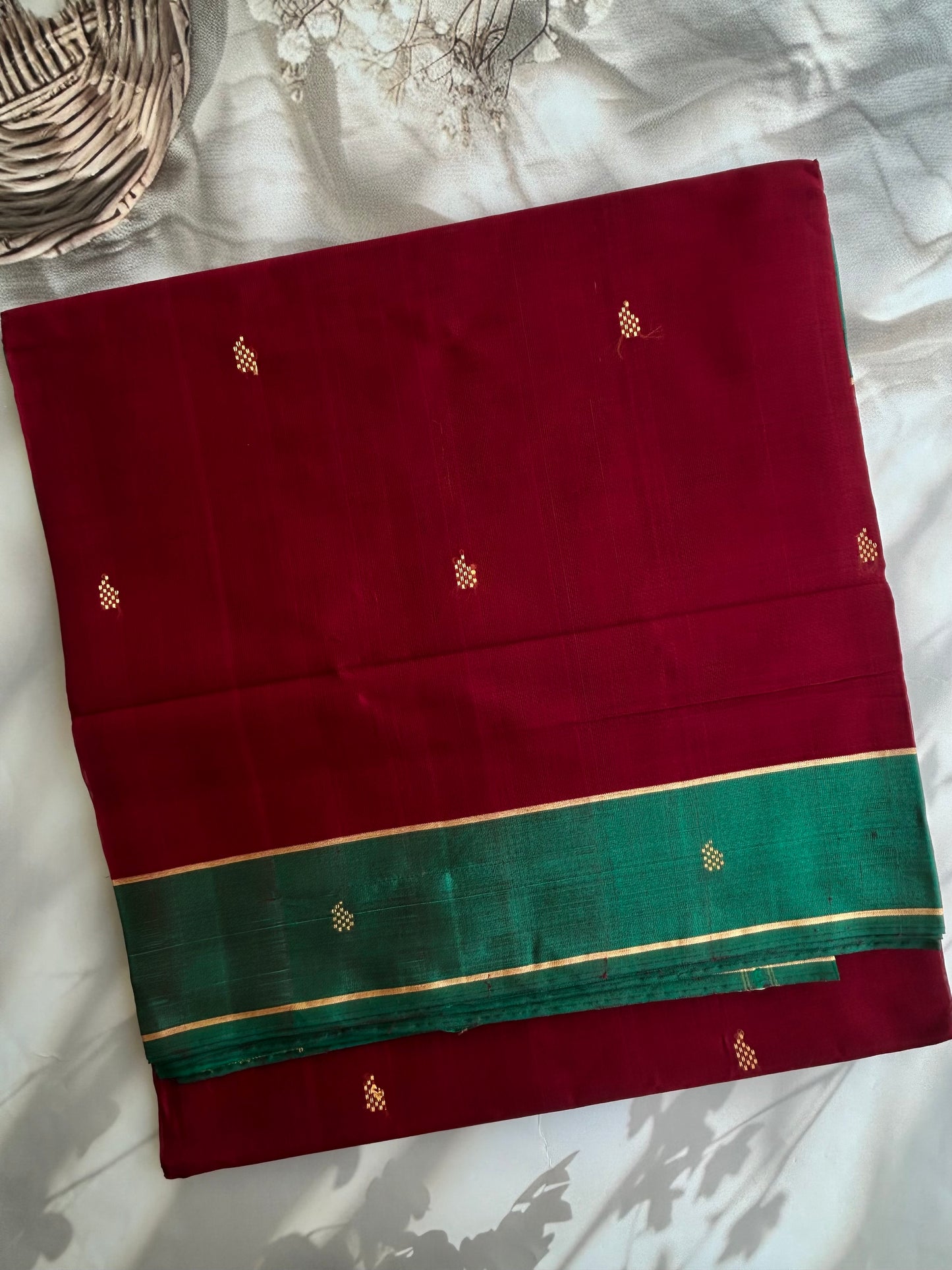Vegan silk handloom saree
