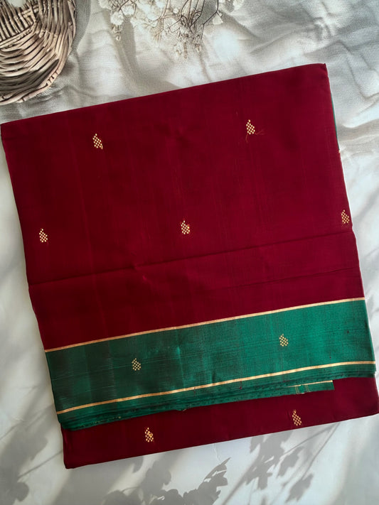 Vegan silk handloom saree