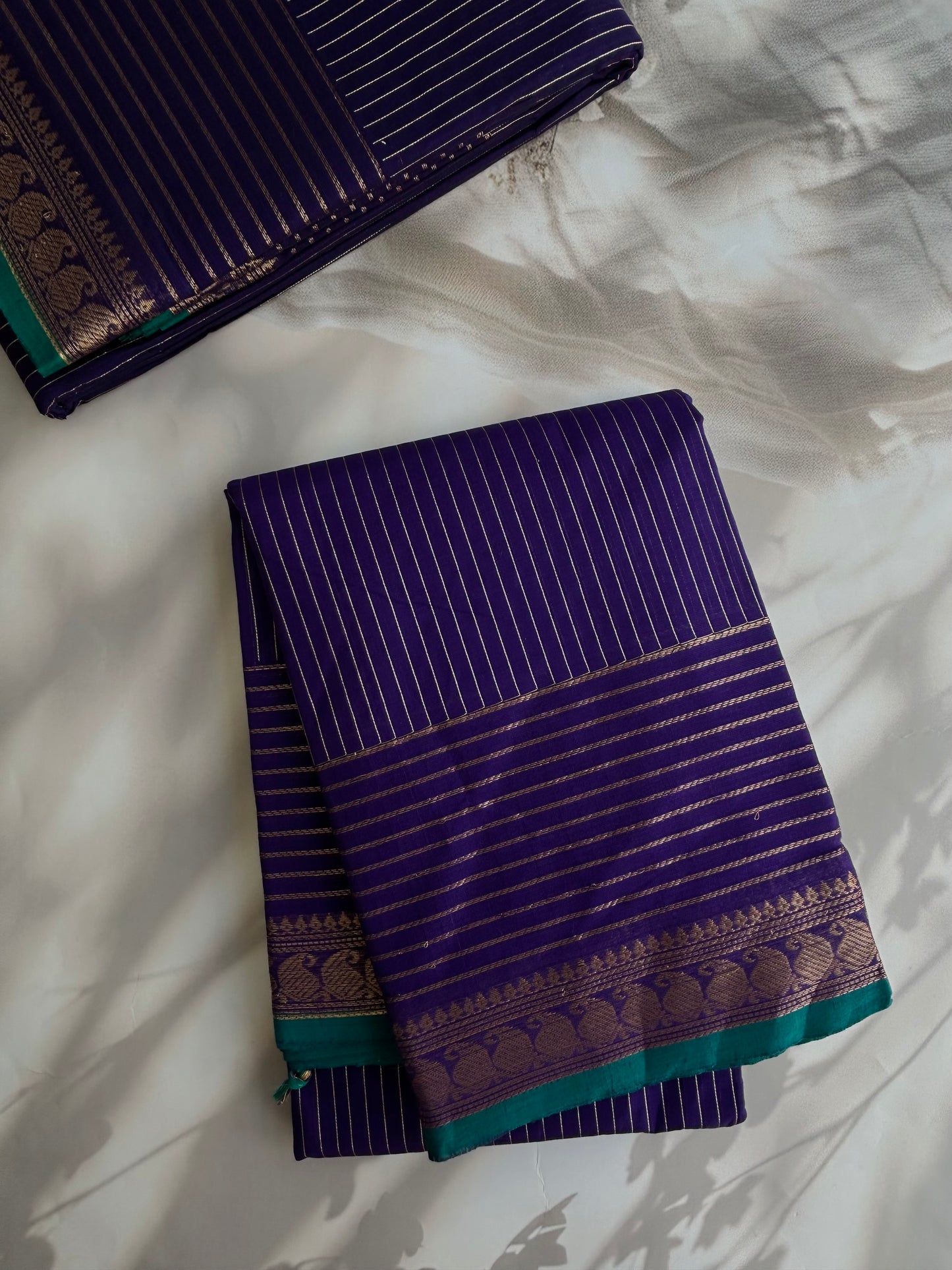 Kanchi cotton saree with Vairaoosi Stripes