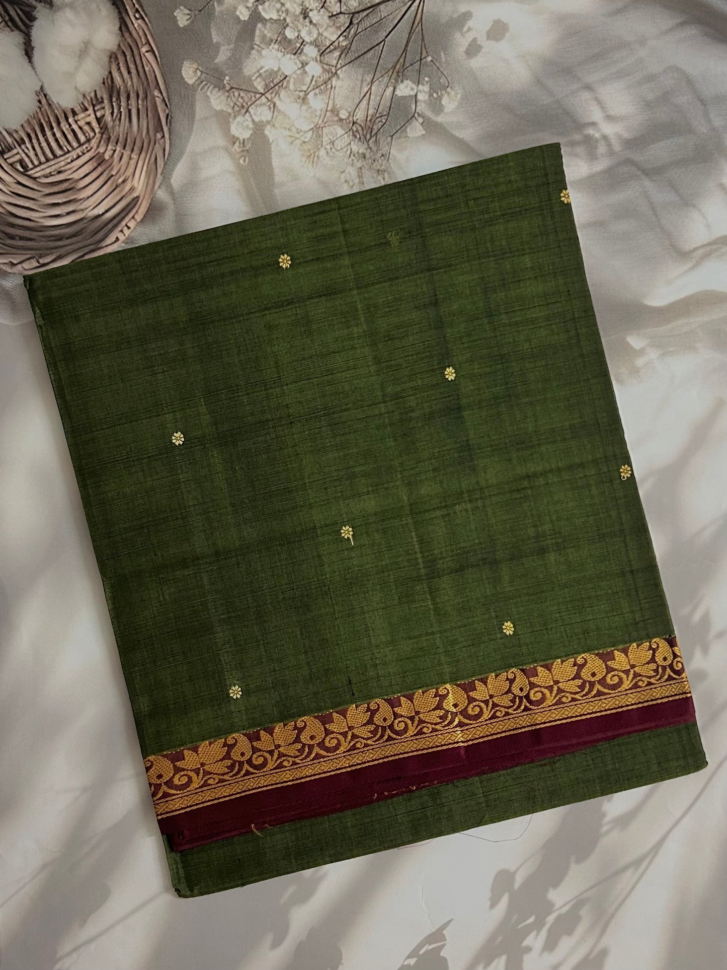 Vegan silk handloom saree