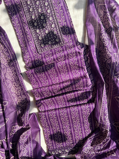 Cotton dress material set bhandani