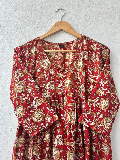Block printed Cotton dress