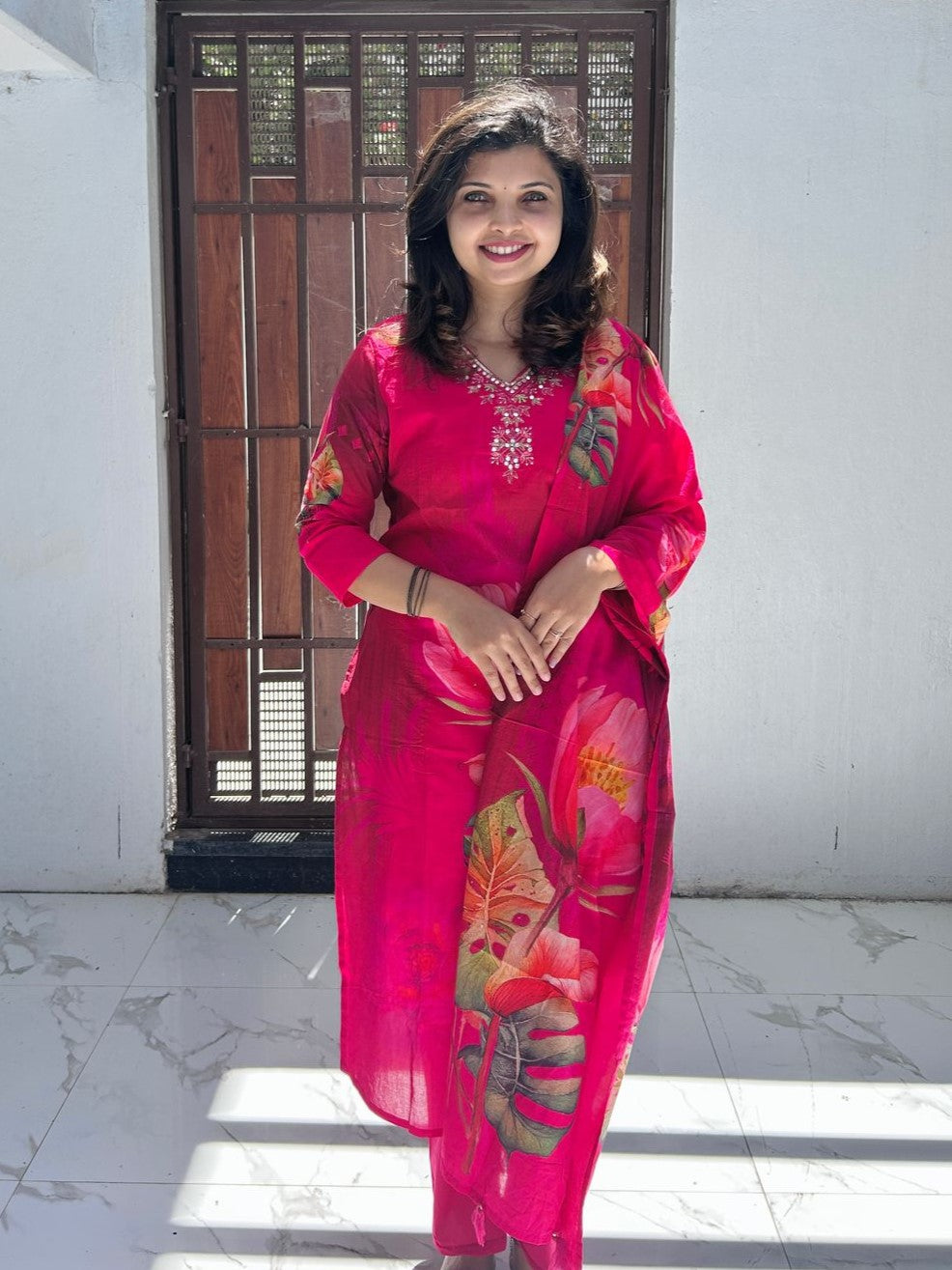 Printed Cotton Kurta set