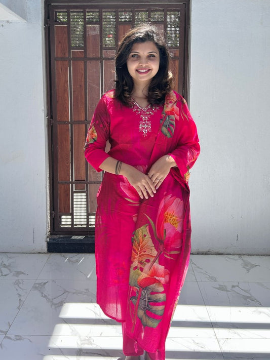 Printed Cotton Kurta set
