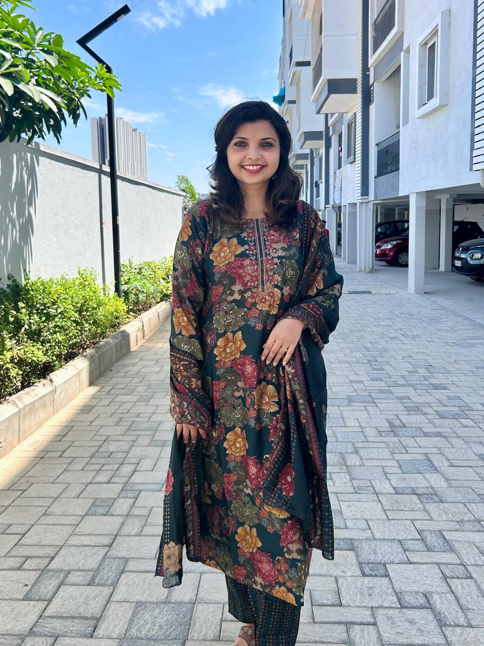 Modal muslin kurta set