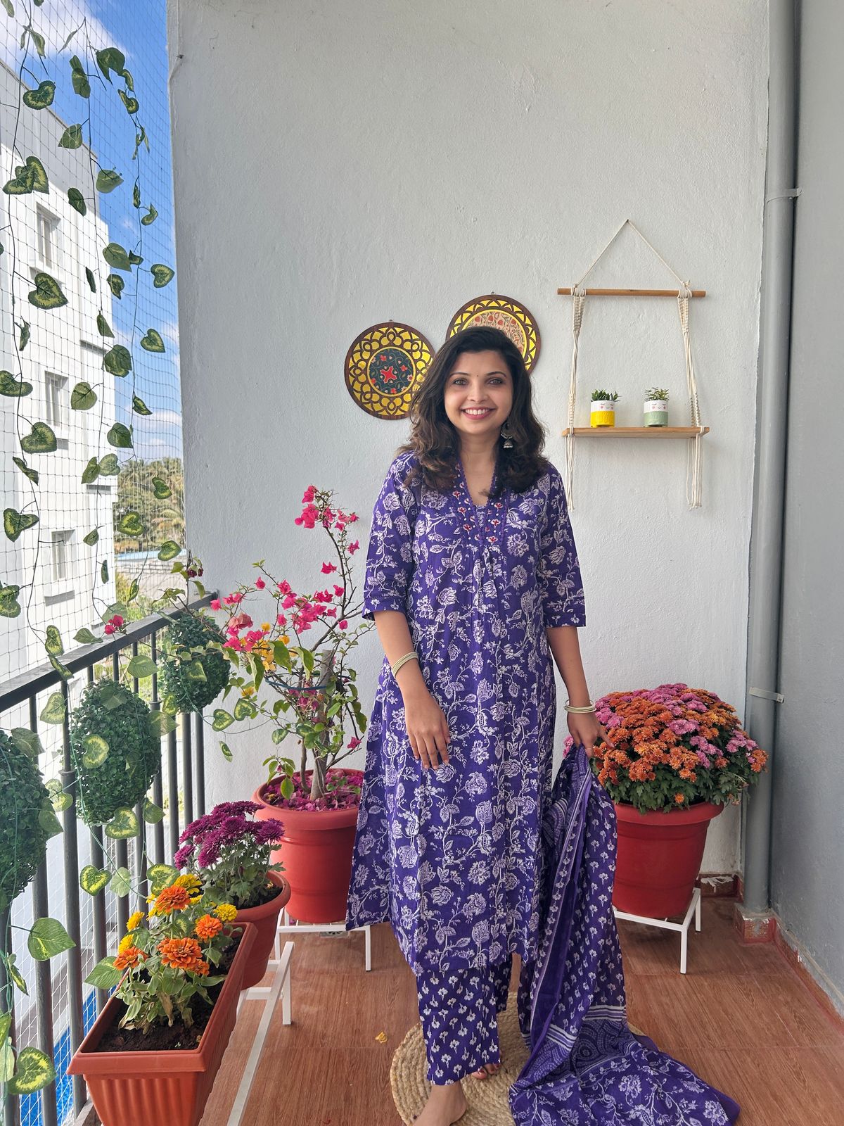 Jaipuri Cotton kurta set