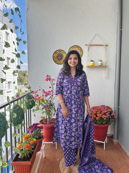 Jaipuri Cotton kurta set