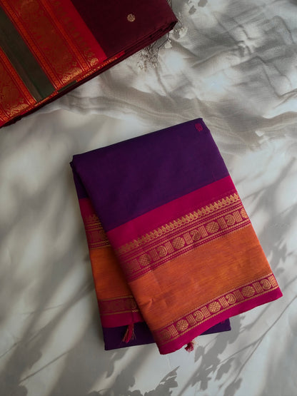 Kanchi cotton with premium zari weaves