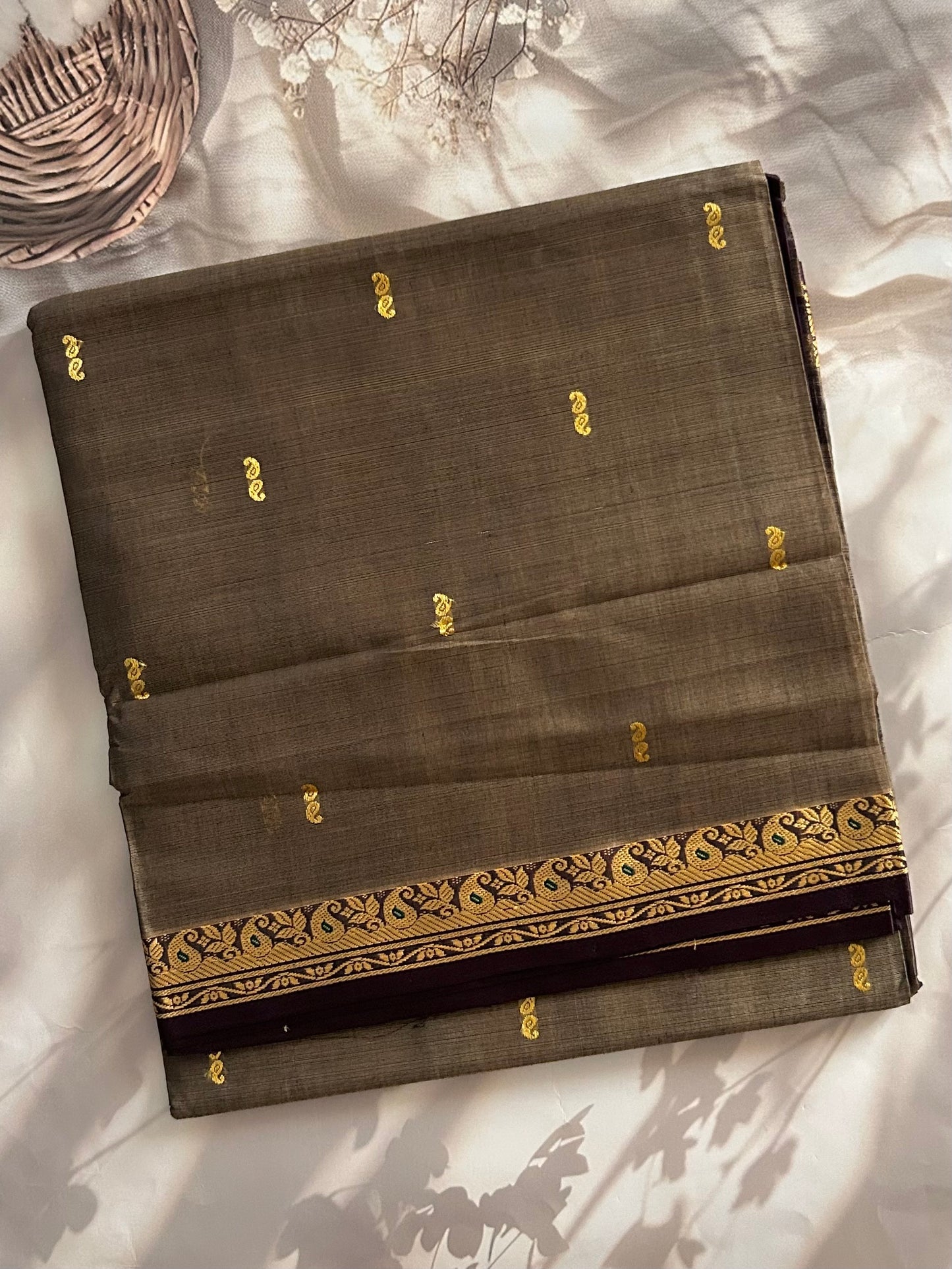 Vegan silk handloom saree