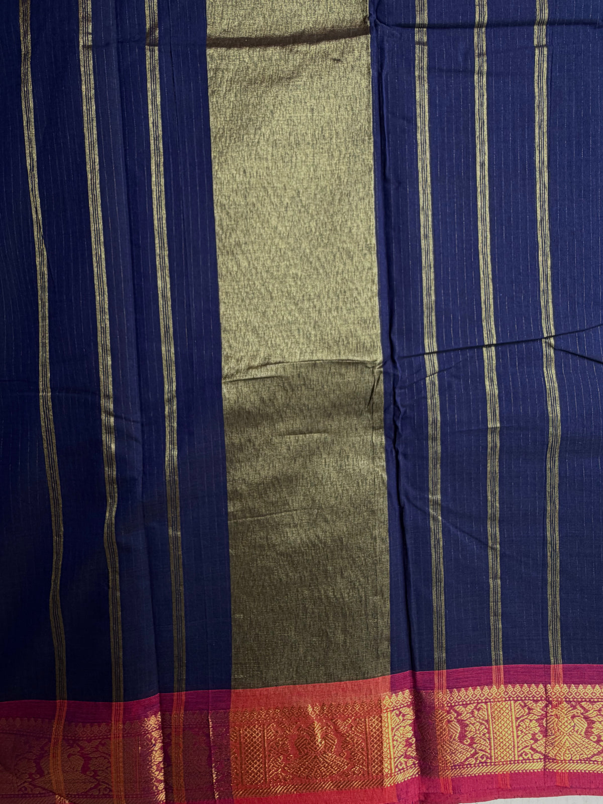 Kanchi cotton saree with Vairaoosi weaves