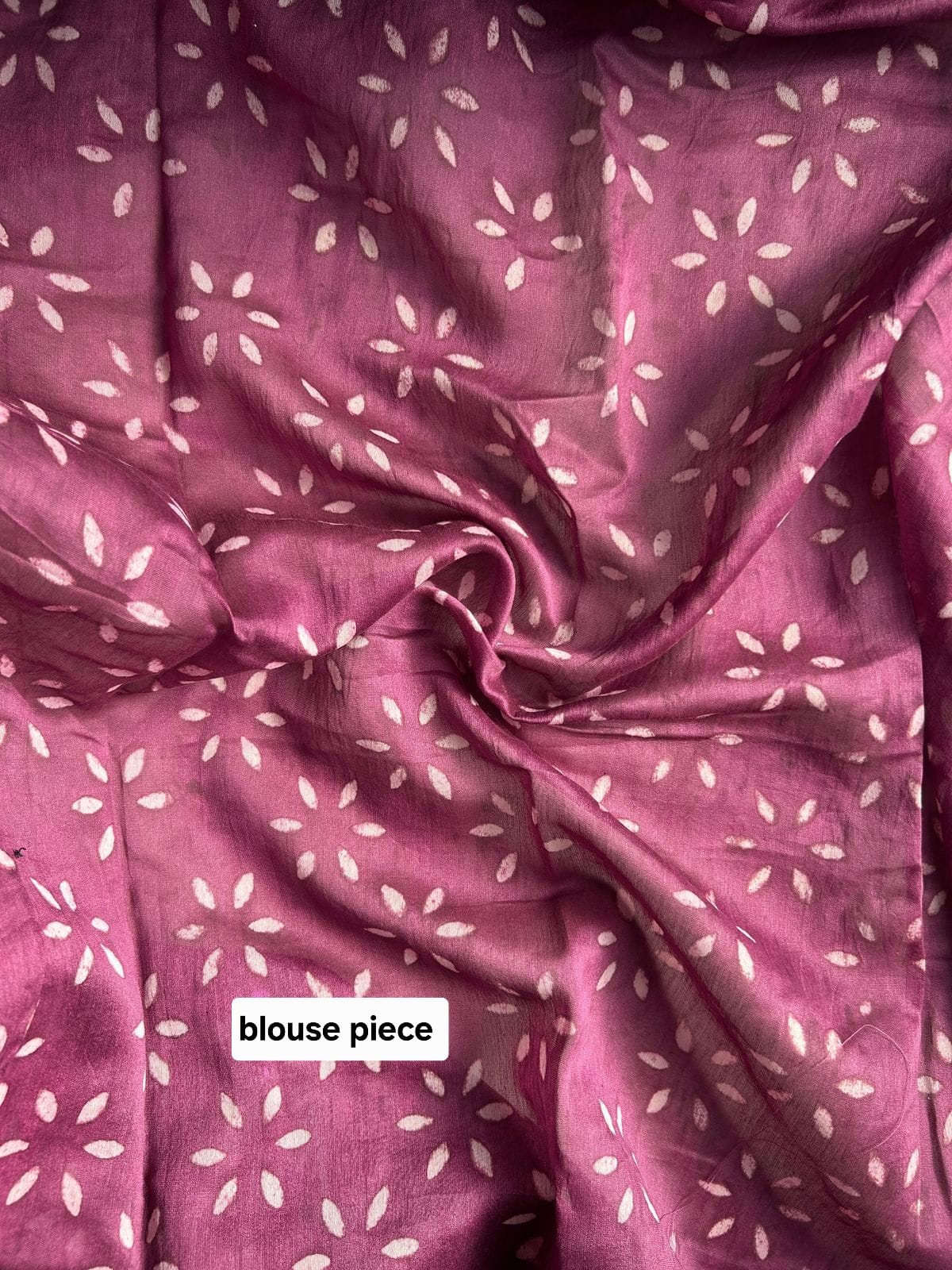 Chanderi silk saree in block prints