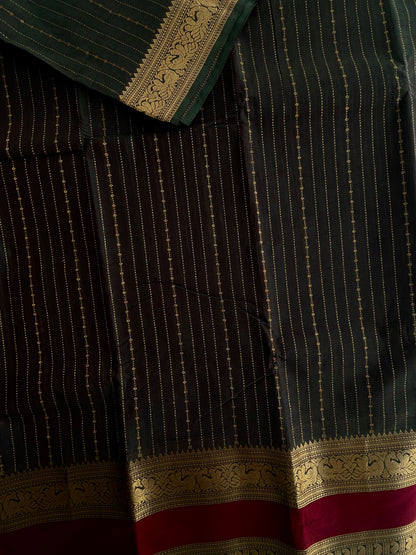 Kanchi Cotton Vairaoosi weaves & grand pallu