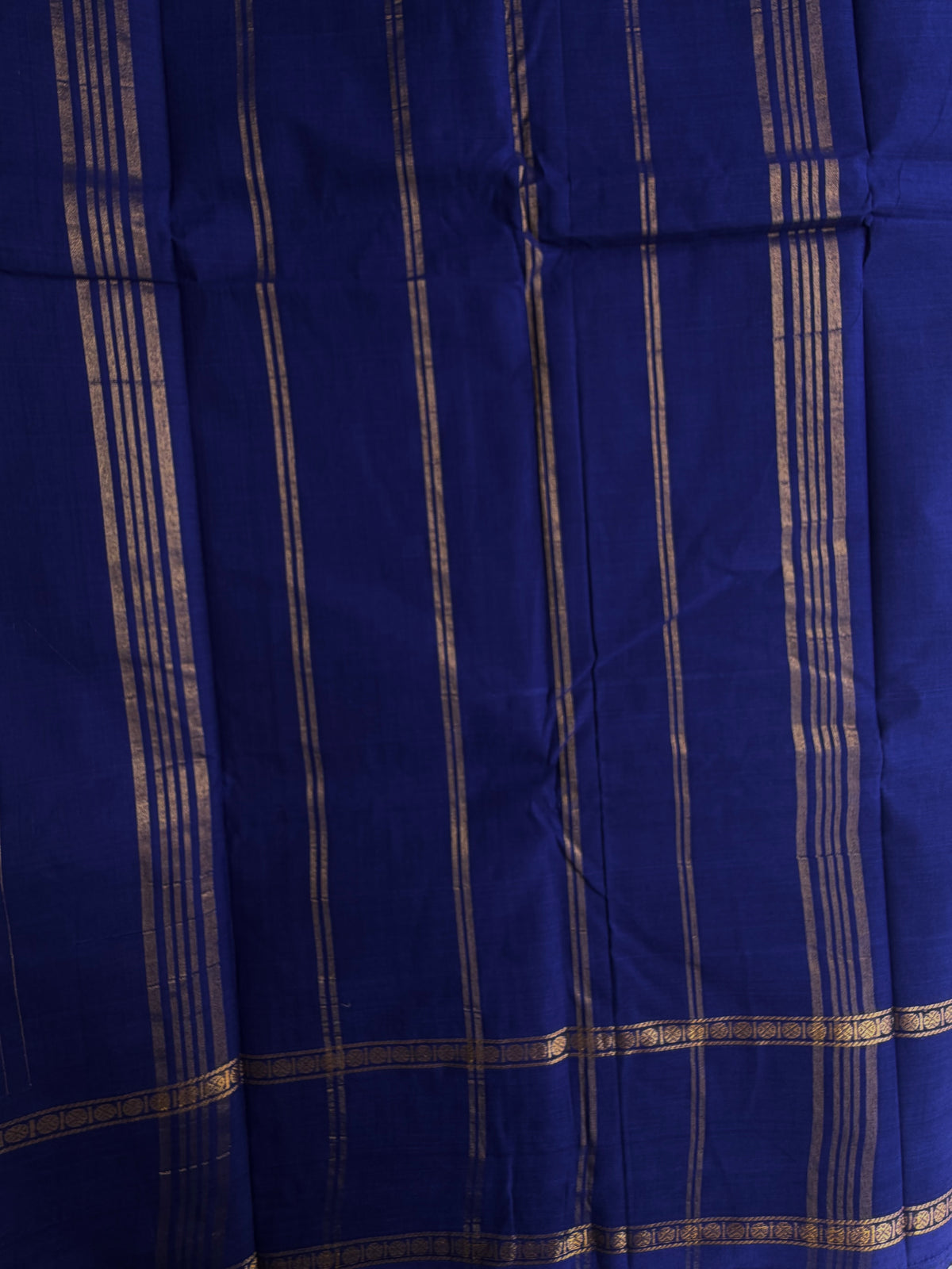 Kanchi cotton saree with Vairaoosi weaves blue