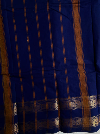 Kanchi cotton saree - Blue