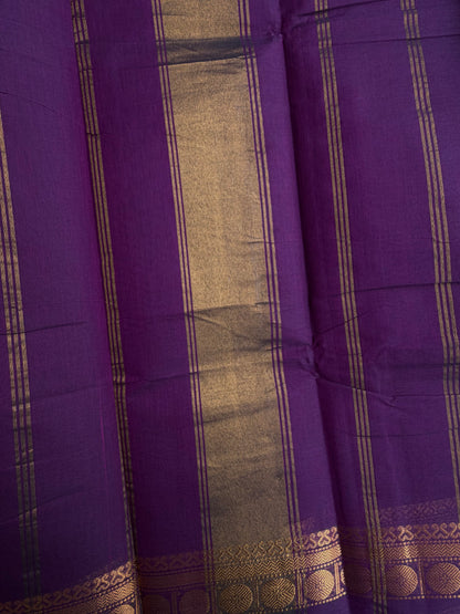 Kanchi cotton saree in zari weaves