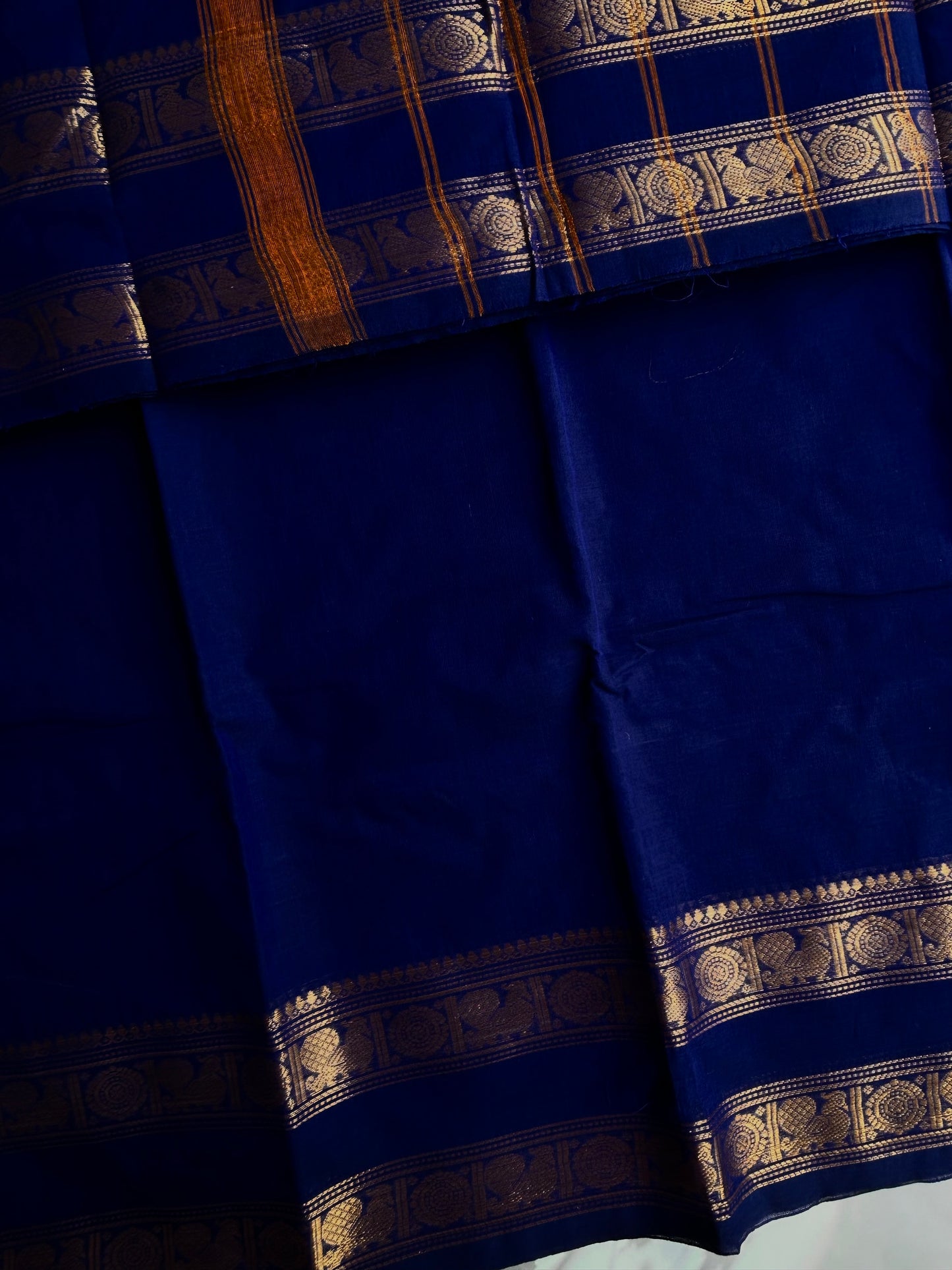 Kanchi cotton saree - Blue
