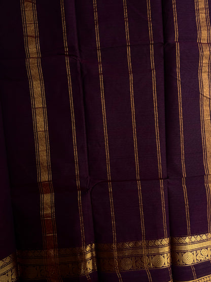 Kanchi cotton saree - brown