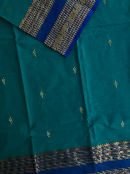 Kanchi cotton with butta weaves