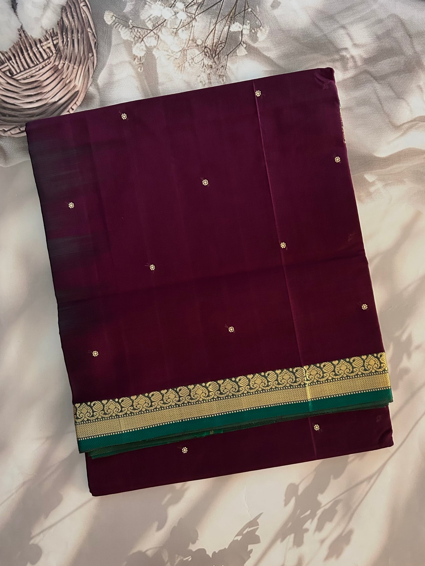 Vegan silk handloom saree