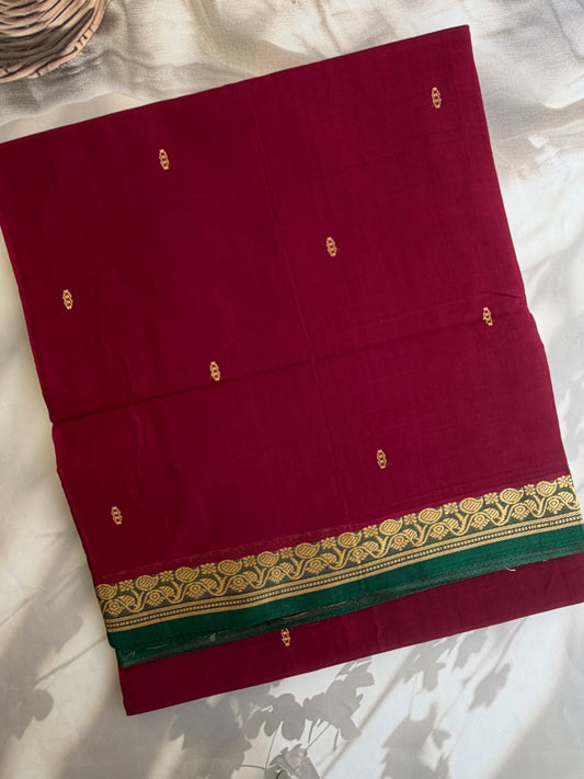 Vegan silk handloom saree
