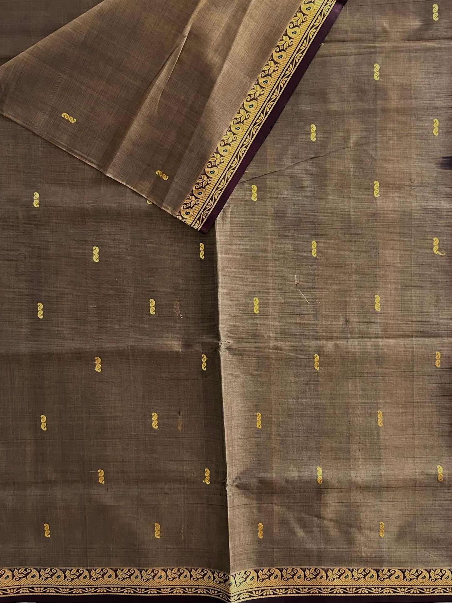 Vegan silk handloom saree